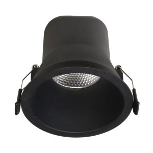 Coolum Plus 12W Dimmable LED Downlight Black / Tri-Colour - S9069TC/BK