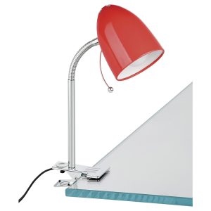 Lara Clamp Lamp Red - 205259N