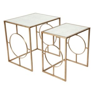 Melrose Nesting Side Tables Antique Gold - 31290