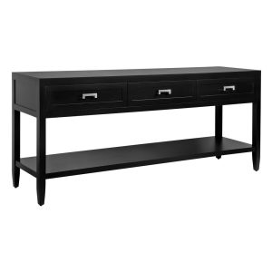 Soloman Console Table Large Black - 32237