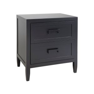 Soloman Bedside Table Large Black - 32242