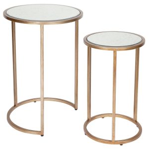 Serene Nesting Side Tables Antique Gold - 32735