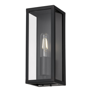 Arzano 1 Light Wall Light Small Black - ARZANO WB25-BK