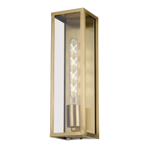 Arzano 1 Light Wall Light Large Antique Brass - ARZANO WB35-AB