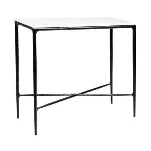 Heston Marble Console Table Small Black - B32282