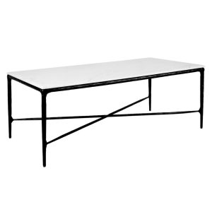 Heston Rectangle Marble Coffee Table Black - B32330