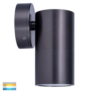 Tivah 5W 12V DC Fixed LED Wall Pillar Light Graphite / Tri-Colour - HV1177MR16T