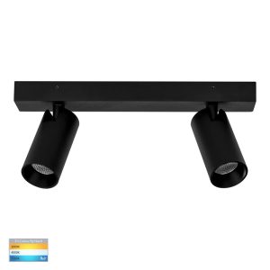 Revo 16W Dimmable LED Spotlight Bar Black / Tri-Colour - HV4002T-2-BLK