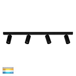 Revo 32W Dimmable LED Spotlight Bar Black / Tri-Colour - HV4002T-4-BLK