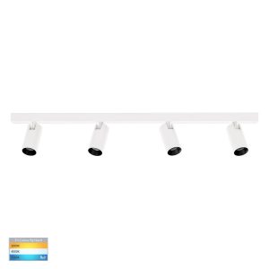 Revo 32W Dimmable LED Spotlight Bar White / Tri-Colour - HV4002T-4-WHT