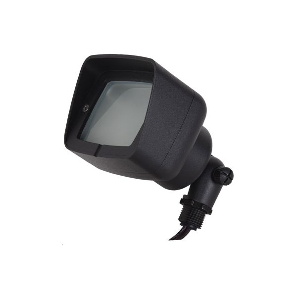 Gama 12~24V AC / DC MR16 Cast Aluminium Adjustable Spike Area Floodlight Black - PFL1300BK