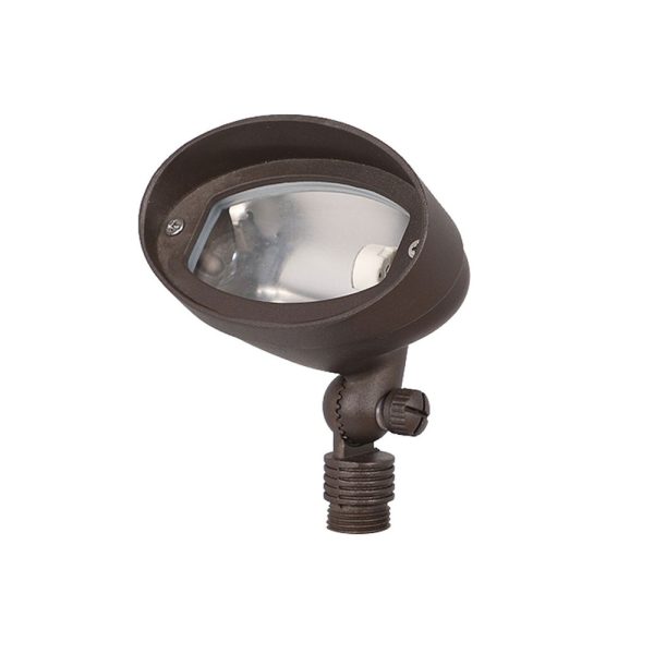 Marten 3.5W LED 12V AC / DC Cast Aluminium Adjustable Spike Area Floodlight Bronze / Warm White - PFL1900BZ-PLV3-G4-27K