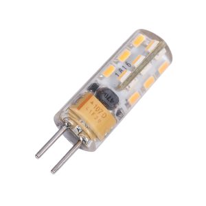 High Output 12V AC / DC 1.5W G4 Bi-Pin Dimmable LED Globe Warm White - PLV1-G4-27K