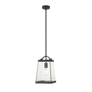 Colair 1 Light Industrial Pendant Black - COLAIR PE1-BK