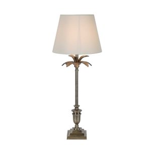 Palm Springs Table Lamp Silver With Shade - ELHK2101