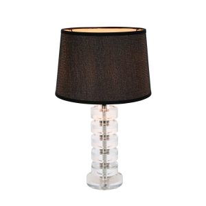 Deacon Clear Table Lamp With Shade - ELHK2106