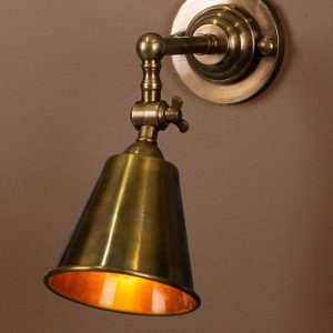 Utopia Wall Lamp Antique Brass - ELPIM31376AB