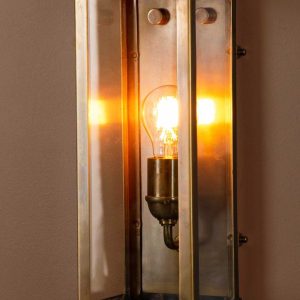 Goodman 1 Light Small Wall Lantern Antique Brass - ELPIM52204AB