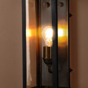 Goodman 1 Light Small Wall Lantern Black - ELPIM52204FLBR