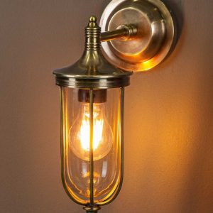 Noosa Outdoor Wall Lamp Antique Brass - ELPIM59837AB