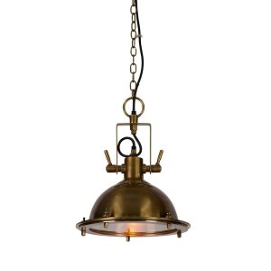 Bedford Industrial Pendant Antique Brass - ELPIM59875AB