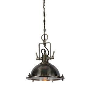 Bedford Industrial Pendant Antique Silver - ELPIM59875AS