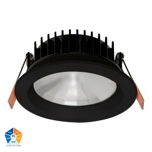 Ora 13W Dimmable LED Downlight Black / 5CCT - HV5531T-BLK