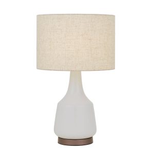 Jacin Ceramic Table Lamp White / Oat - JACIN TL-WHOT