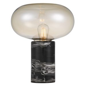 Maximo Marble Table Lamp Black / Amber - MAXIMO TL-BKAM