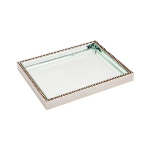 Zeta Medium Mirrror Tray Antique Silver - 50498