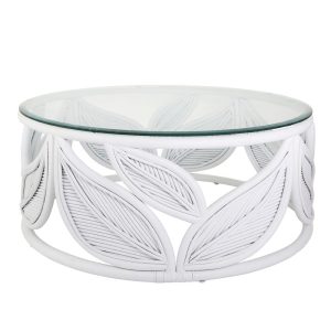 Seville Leaf Table White - FUR1021W