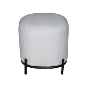 Tamar Ottoman Small Light Grey - FUR2077