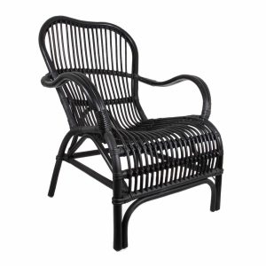 Seville Rattan Armchair Black - FUR96BL