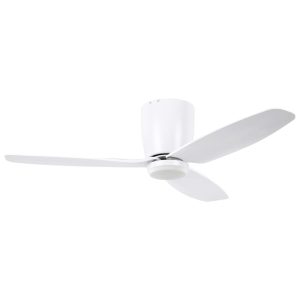 Seacliff 44" Dimmable 12W LED DC Ceiling Fan Matt White / Tri-Colour - 20523601