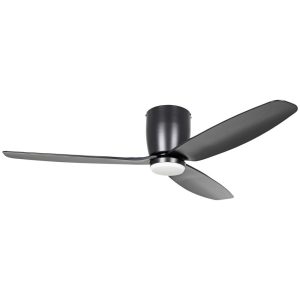 Seacliff 52" Dimmable 12W LED DC Ceiling Fan Matt Black / Tri-Colour - 20523702