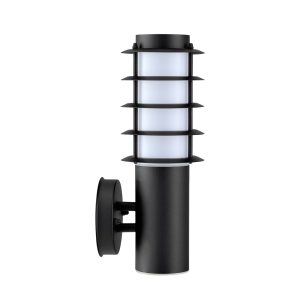 Borda Exterior Louvred Wall Light Black - BORDA1