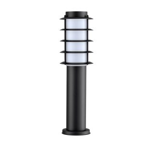 Borda Louvred 450mm Bollard Black - BORDA3