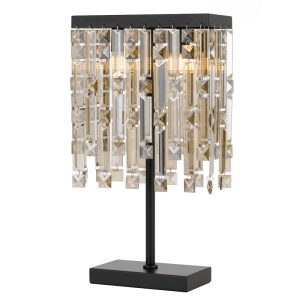 Cerone Crystal Table Lamp Black - CERONE TL-BKCHM