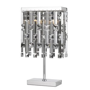 Cerone Crystal Table Lamp Chrome - CERONE TL-CHSM