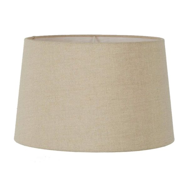 Linen Drum Shade XL 18" Dark Natural - ELSZ1816105NLEU