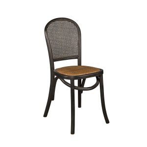 Denver Provincial Oak Dining Chair Black - FUR1061BL