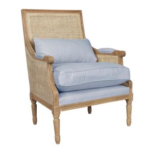 Hicks Caned Armchair Blue - FUR1138BL