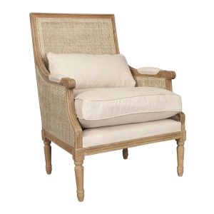 Hicks Caned Armchair Natural - FUR1138NAT