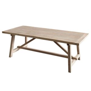 Varro Pine Olive Wash Dining Table Natural - FUR1266