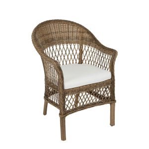 Marco Aluminium Outdoor Wicker Chair Natural - FUR545