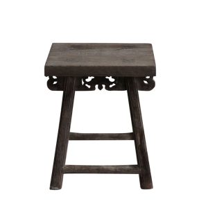 Shanxi Elm 130 Year Antique Wooden Stool Natural - FUR585