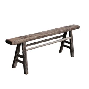 Henan Fruit Wood 130 Year Antique Wooden Bench Natural - FUR595