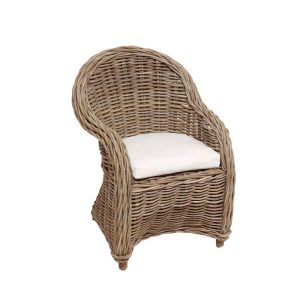 Jimbaran Mini Rattan Kids Chair Grey - FUR706