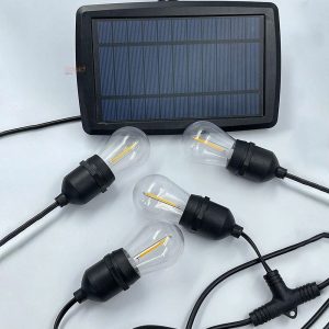 Festoon Solar  15 Meter 1W Incandescent S14 Party Light Kit White / Warm White - BF15B-SUN