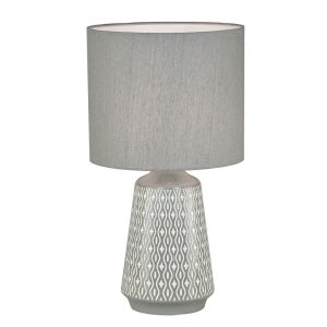 Moana 1 Light Table Lamp Grey - OL90151GY